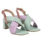 Shoetopia Fashion Heel Sandal, Sonam-Green